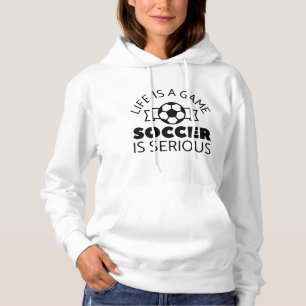 Pull À Capuche La Vie Est Un Jeu Le Football Est Sérieux