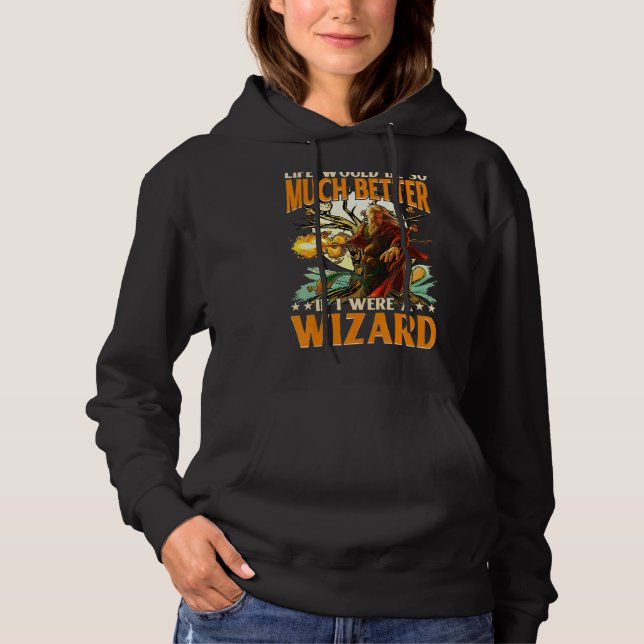 Pull À Capuche La Vie Serait Tellement Meilleure Si J'Étais Un As (Devant)
