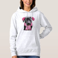 Labrador Noir Avec Bouteilles Oreilles
