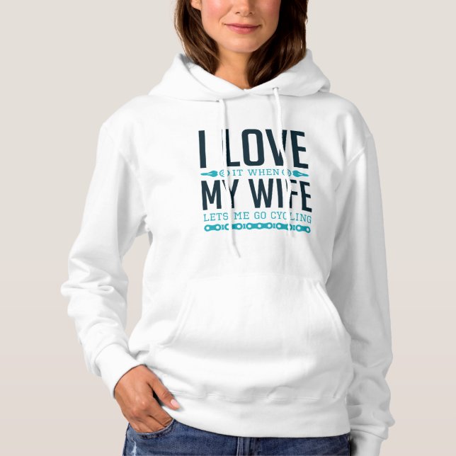 Pull À Capuche Laisse-Moi Aller À Vélo (Devant)