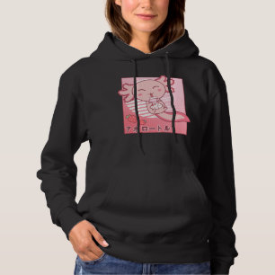 Pull À Capuche Lait de fraise Axolotl Retro Kawaii Japon Axolotl