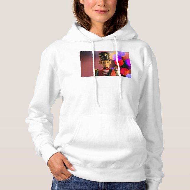 Pull À Capuche L'ami soldat jouet classique de Noël de SlipperyJo (Devant)