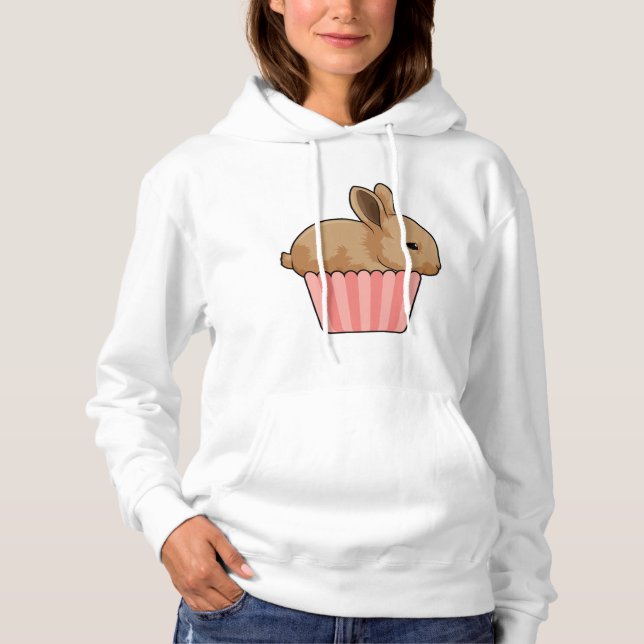 Pull À Capuche Lapin avec muffin (Devant)