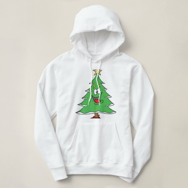 PULL À CAPUCHE L'ARBRE DE DESSIN ULTIME DE NOËL*** (Design devant)
