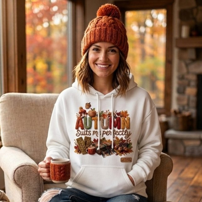 Pull À Capuche L'automne me convient parfaitement Yarn Art (Autumn suits me perfectly hoodie)