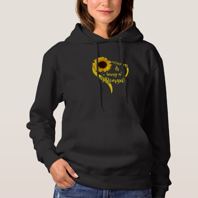 Pull À Capuche Le Bonheur Des Femmes Est D'Être Un Tournesol Mmaw (Devant)