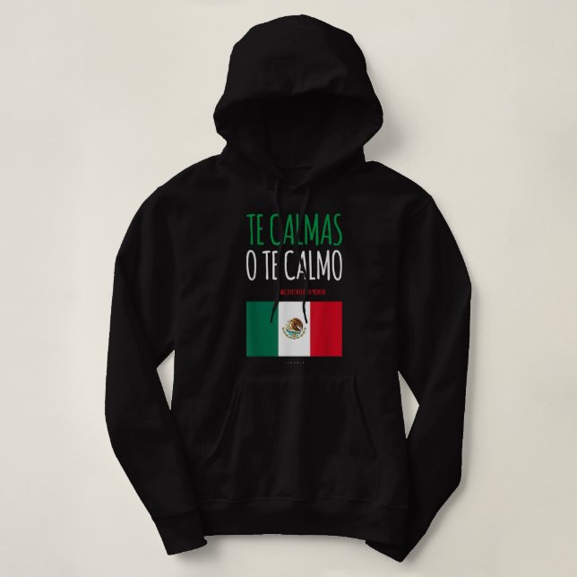 Pull À Capuche Le Calmas O Le Calmo Drôle Cadeau Mexicain Mexicai (Design devant)
