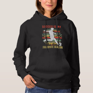 Pull À Capuche Le football est ma saison préférée, Vintage drôle