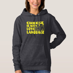 Pull À Capuche Le fromage est ma langue d'amour - Chesse amoureux