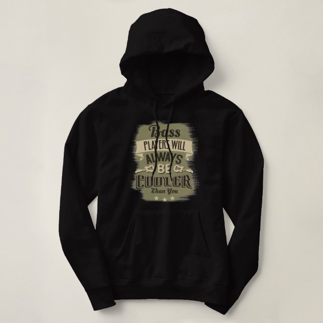 Pull À Capuche Le Lecteur De Basse Sera Toujours Glacière Drôle G (Design devant)