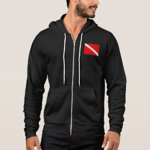 Pull À Capuche Le plongeur froissé diminuent vers le bas