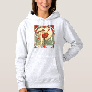 Pull À Capuche Le poids de l'amour Art nouveau romantique vintage