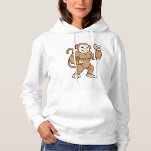 Pull À Capuche Le singe comme culturiste au Bodybuilding
