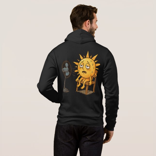 Pull À Capuche Le soleil sur une pause chaude (Dos entier)