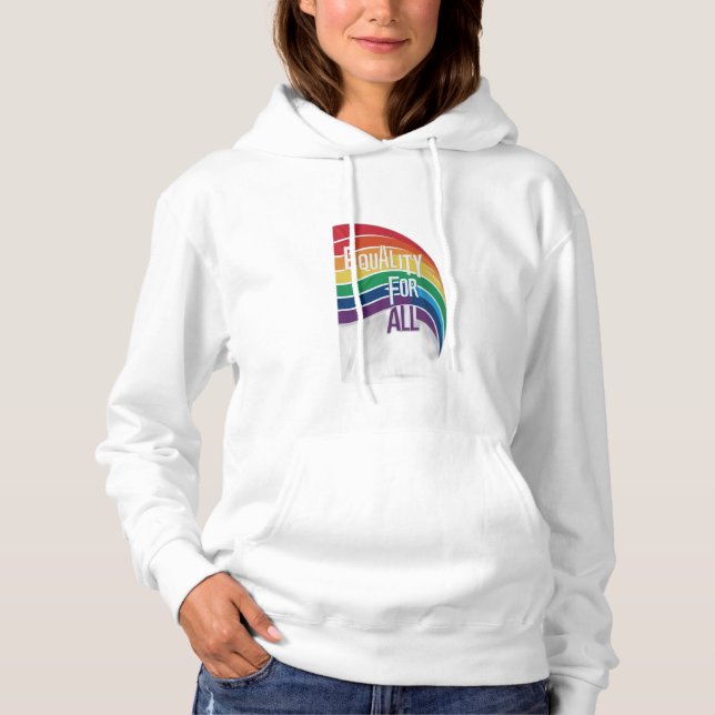 Pull À Capuche L'égalité pour tous (Devant)