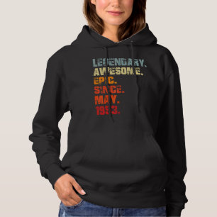 Pull À Capuche Légendaire Épopée stupéfiante depuis mai 1953 Birt