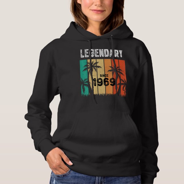 Pull À Capuche Légendaire Hawaii 1969 53 Anniversaire D'Été Pour  (Devant)