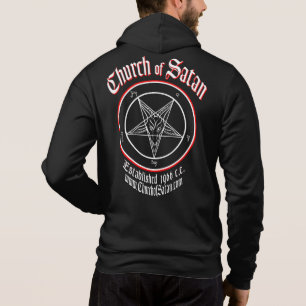 Pull À Capuche L'église de Satan 2 a dégrossi toile hoody