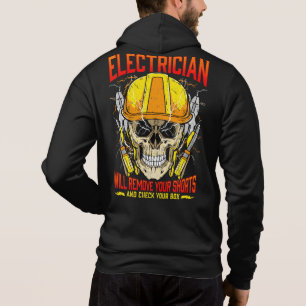 Pull À Capuche L'électricien Funny cite le Humour des électrici