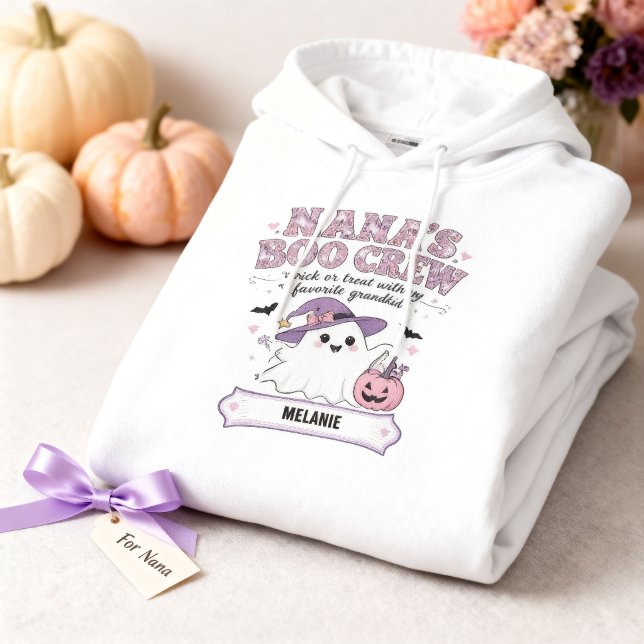 Pull À Capuche L'équipage fantôme d'Halloween de Nana 1 Nom du pe (Créateur téléchargé)