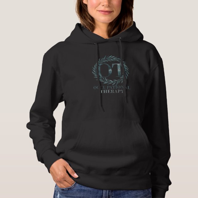 Pull À Capuche L'ergothérapeute Floral Ota Professionnel Le (Devant)