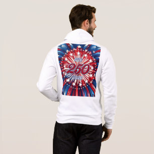 Pull À Capuche Les 250 ans d'Amérique 1776-2026 Feux d'artifice T