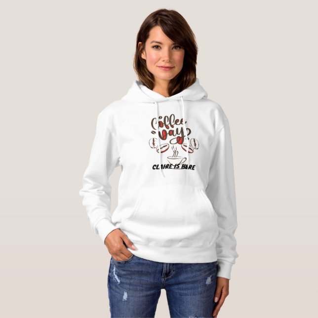 PULL À CAPUCHE LES AMATEURS DE CAFÉ PERSONNALISER NOM PERSONNALIS (Devant entier)