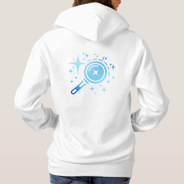 Pull À Capuche Les étoiles à crémaillère, phare de l'ère numériqu (Dos)