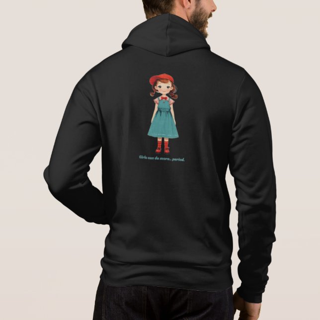 Pull À Capuche Les filles peuvent faire plus.. point - édition li (Dos)