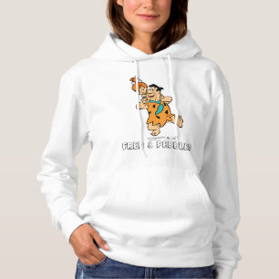 Pull À Capuche Les Flintstones   Fred et Flintstone de cailloux