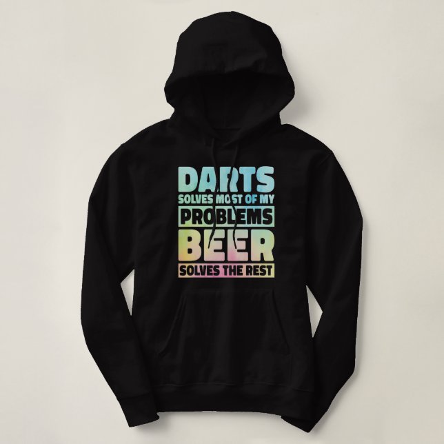 Pull À Capuche Les Fosses De Bière Résoudre La Plupart De Mes Pro (Design devant)