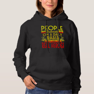 Pull À Capuche Les Gens Qui Me Tolèrent Quotidiennement Sont Les