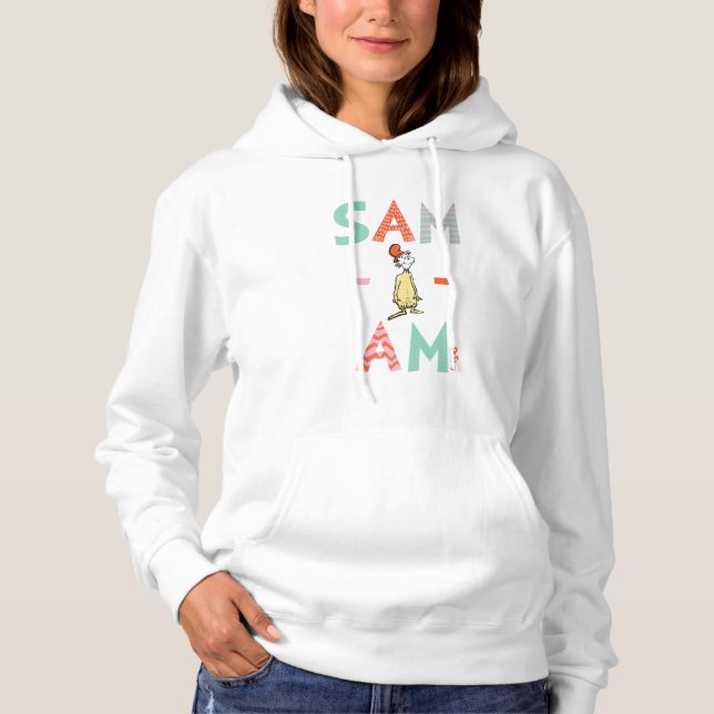Pull À Capuche Les œufs verts et le jambon | Sam-I-Am (Devant)