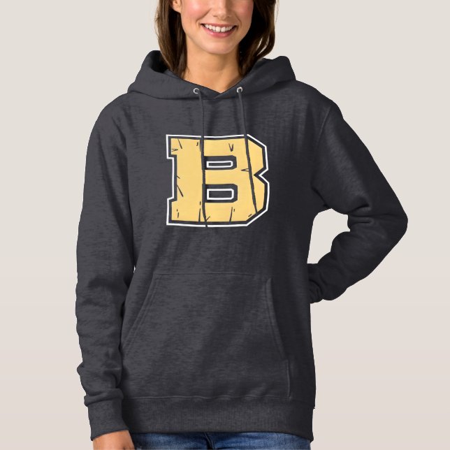 Pull À Capuche Lettre B : Gras, brillant et au-delà ! (Devant)