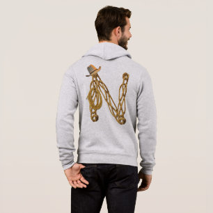 Pull À Capuche Lettre de corde - N