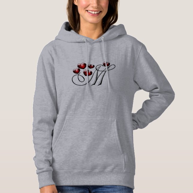 Pull À Capuche Lettre M (Devant)