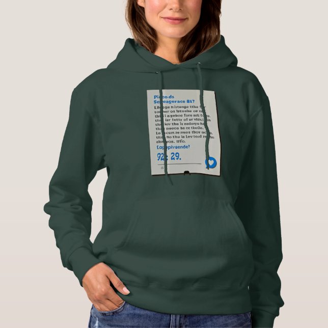 Pull À Capuche Lettre unique (Devant)