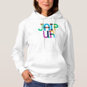Pull À Capuche Lettres d'art pop indien de Jaipur