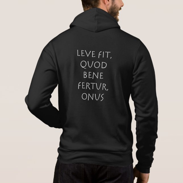 Pull À Capuche Leve fit quod bene fertur fardeau (Dos)
