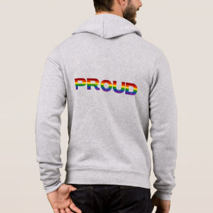 Pull À Capuche LGBT Parties scintillant fière arc-en-ciel