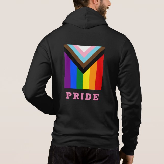 Pull À Capuche LGBTQ & Pride - Rainbow Progress Mode drapeau (Dos)