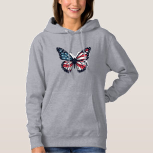 Pull À Capuche Libellule Drapeau Américain Patriotique 4 Juillet