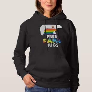 Pull À Capuche Libre Papa Hugs Rainbow Bear Lgbt Pride Gay Lesbie