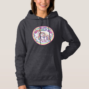 Pull À Capuche Licorne Dans Mon Ère Étincelante Impression Drôle 