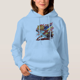 Pull À Capuche Ligue de la justice  Insigne Superman, Flash et Ba