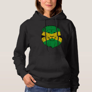 Pull À Capuche Lion de Jamaïque Drapeau jamaïcain Vacances caribé