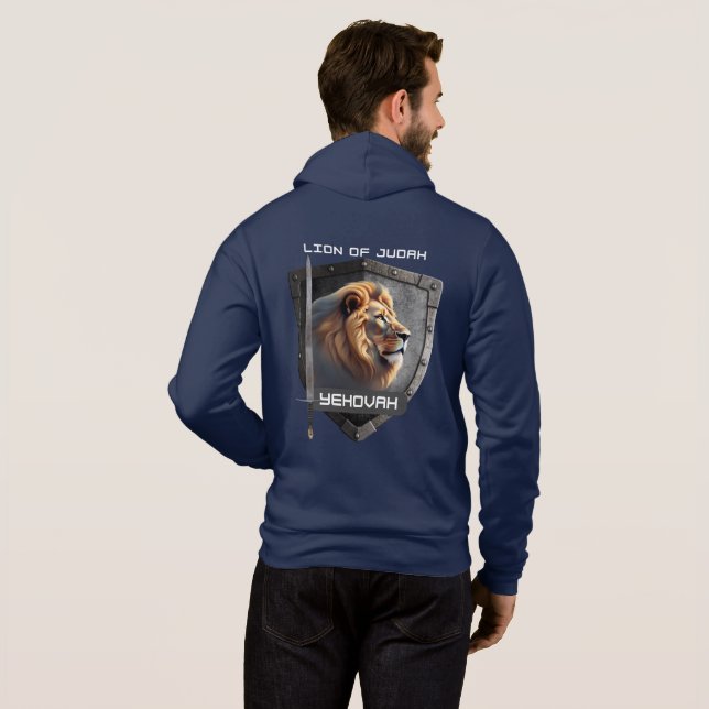 Pull À Capuche Lion De Juda Yehovah (Dos entier)