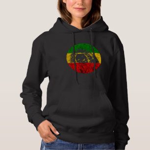 Pull À Capuche Lion Reggae De Juda Rasta Lion Etophian Jamaïque R