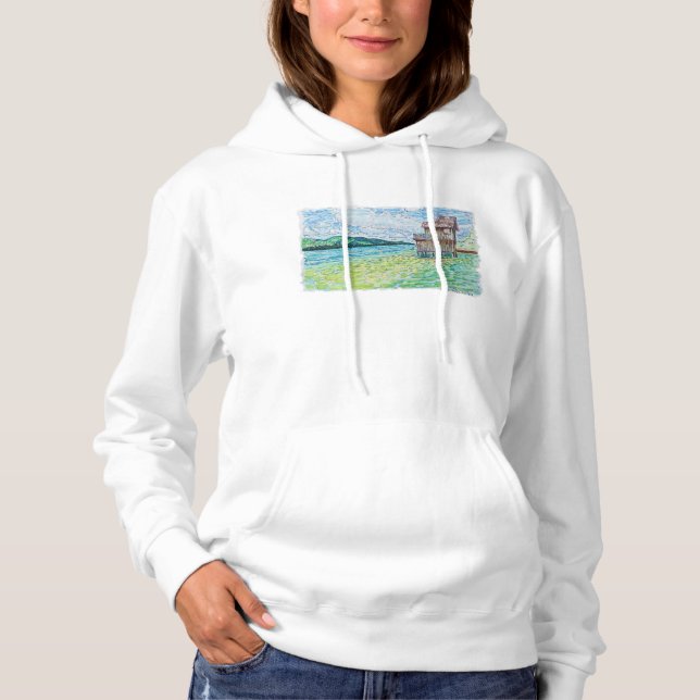 Pull À Capuche Lis dans le lac (Devant)