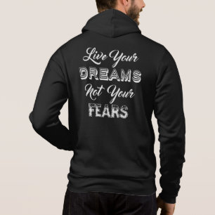 Pull À Capuche Live Your Dreams nom personnalisé